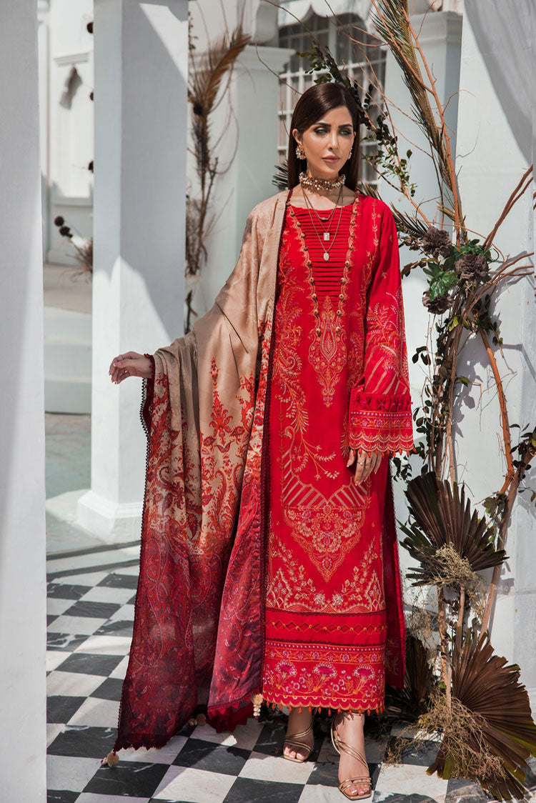 Picture of Ellena - 3-PC Musavir Embroidered Khaddar Collection - Available at Raja Sahib