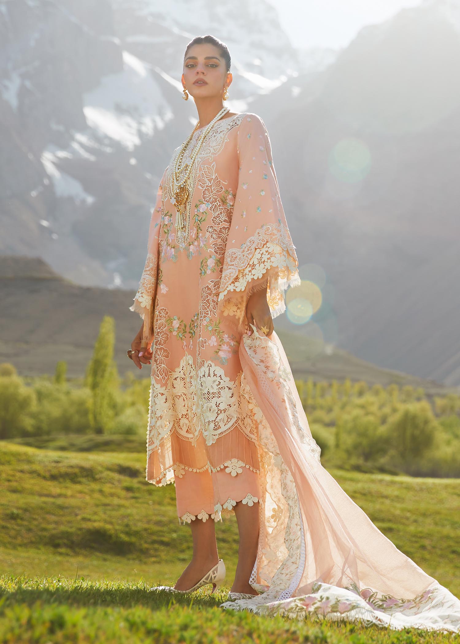 Picture of Crimson - 1B Summer In The Meadows Luxury Lawn Collection - Available at Raja Sahib