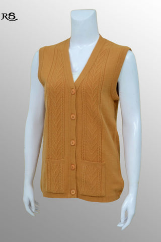 Picture of Ladies Woolen Sweater Art-1054 Mustard - Available at Raja Sahib