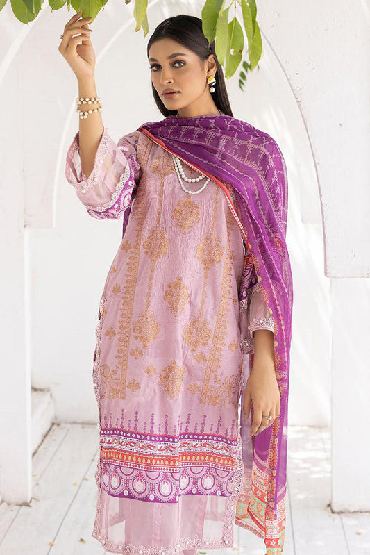 Picture of Lala - LP 071 Petunia Magnifique Embroidered Lawn Collection - Available at Raja Sahib