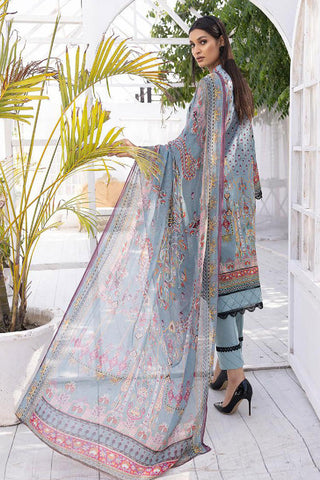 LP 073 Ocherous Magnifique Embroidered Lawn Collection