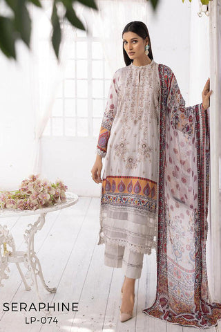 LP 074 Seraphine Magnifique Embroidered Lawn Collection