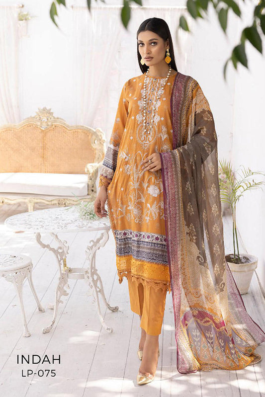 Picture of Lala - LP 075 Indah Magnifique Embroidered Lawn Collection - Available at Raja Sahib