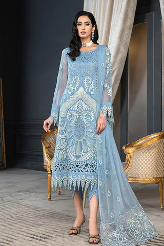 D-015 Celestial Charm Luxury Formal Embroidered Chiffon Collection