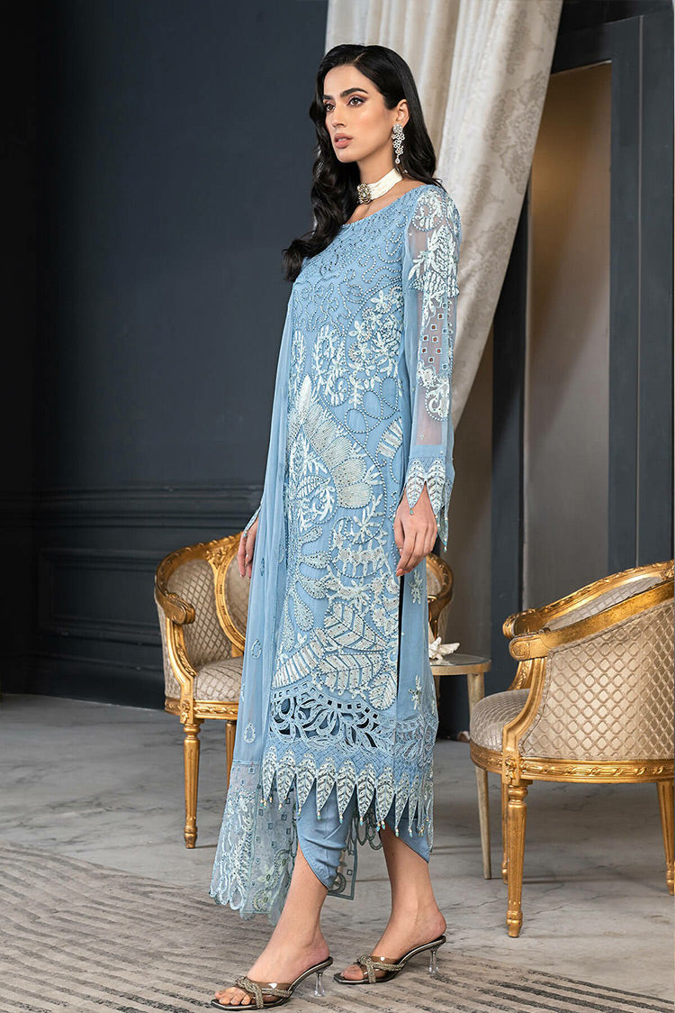 Picture of Janique - D 015 Celestial Charm Luxury Formal Embroidered Chiffon Collection - Available at Raja Sahib