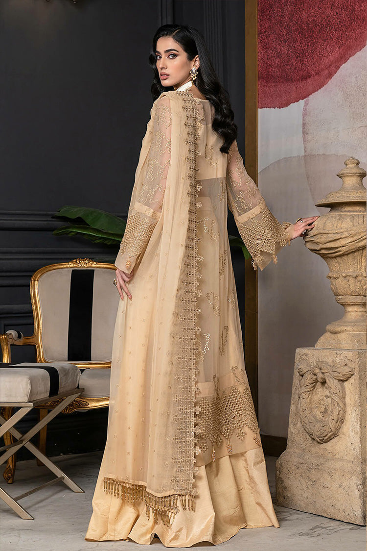 Picture of Janique - D 016 Silk Sandstone Luxury Formal Embroidered Chiffon Collection - Available at Raja Sahib