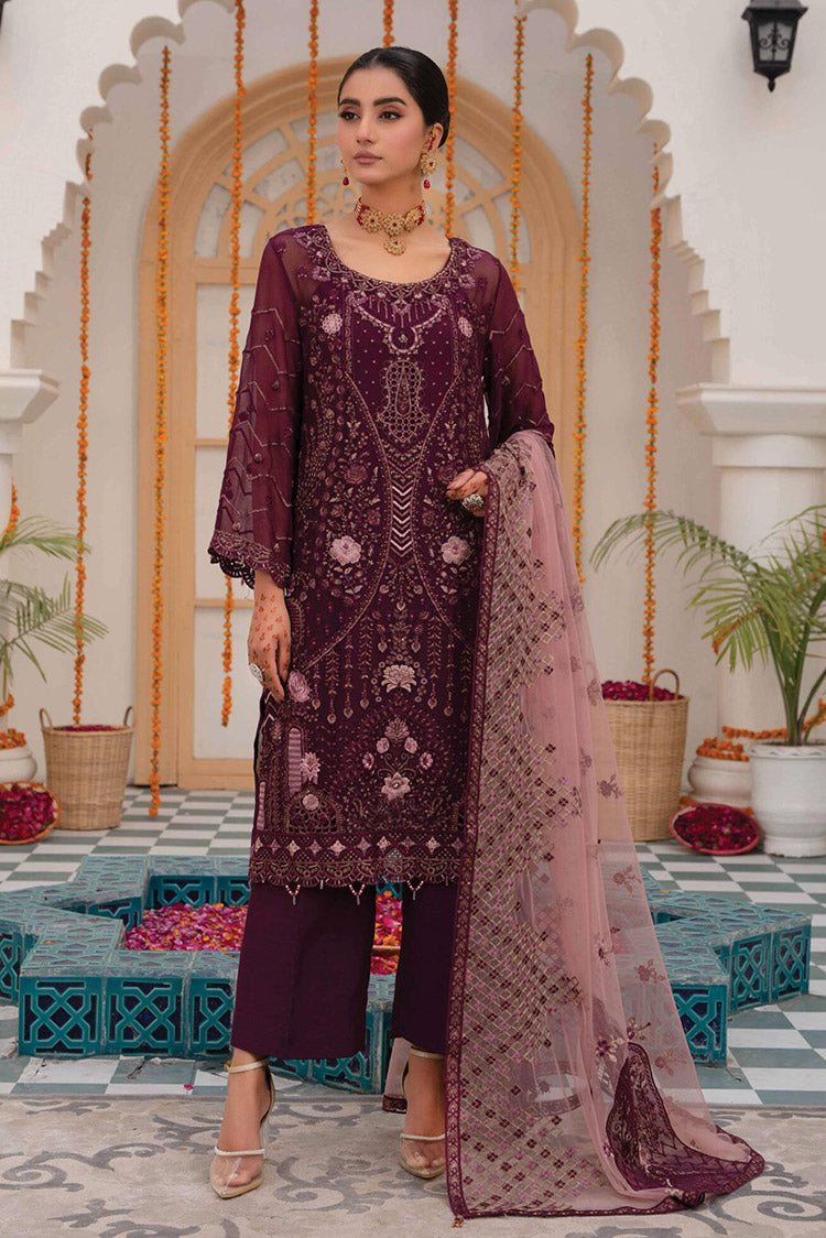 Picture of Azu - AZU 07 Embroidered Chiffon Collection - Available at Raja Sahib