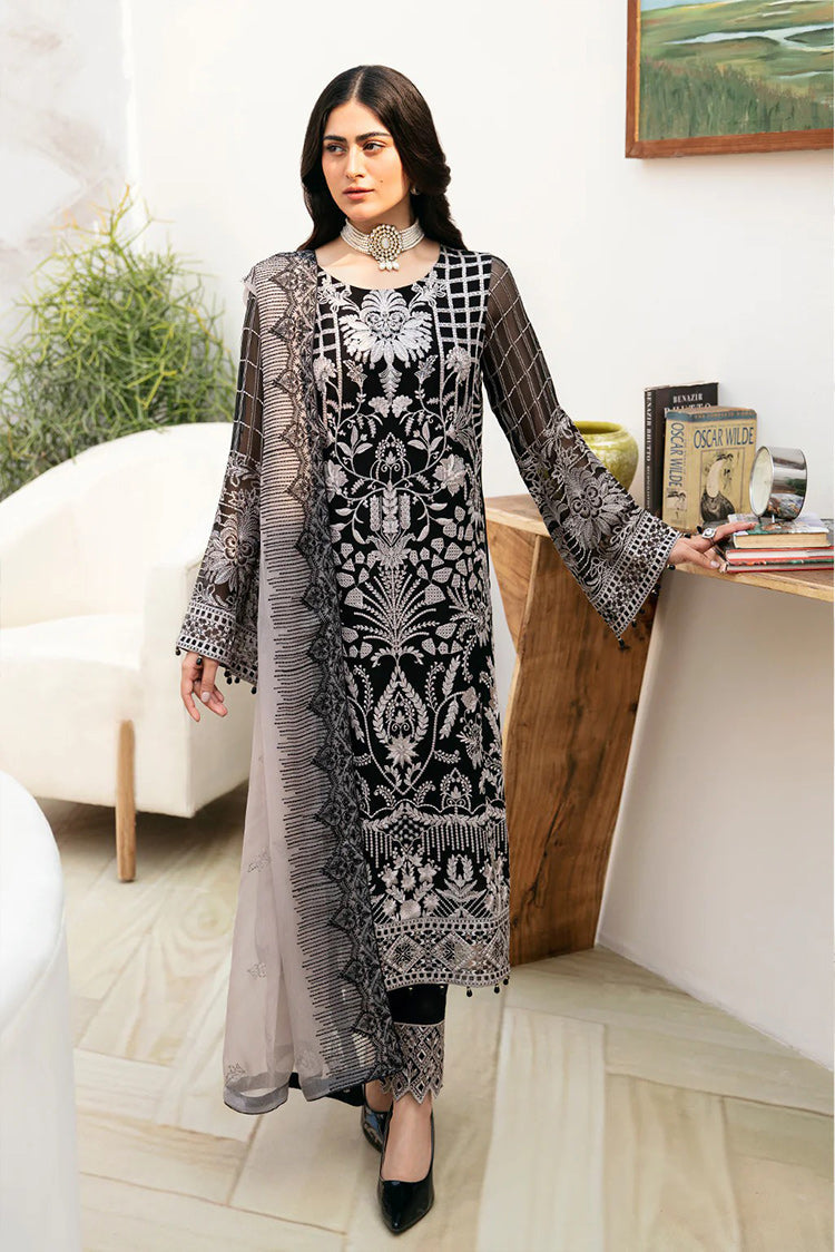 Picture of Ramsha - A 807 Chevron Embroidered Chiffon Collection Vol 8 - Available at Raja Sahib