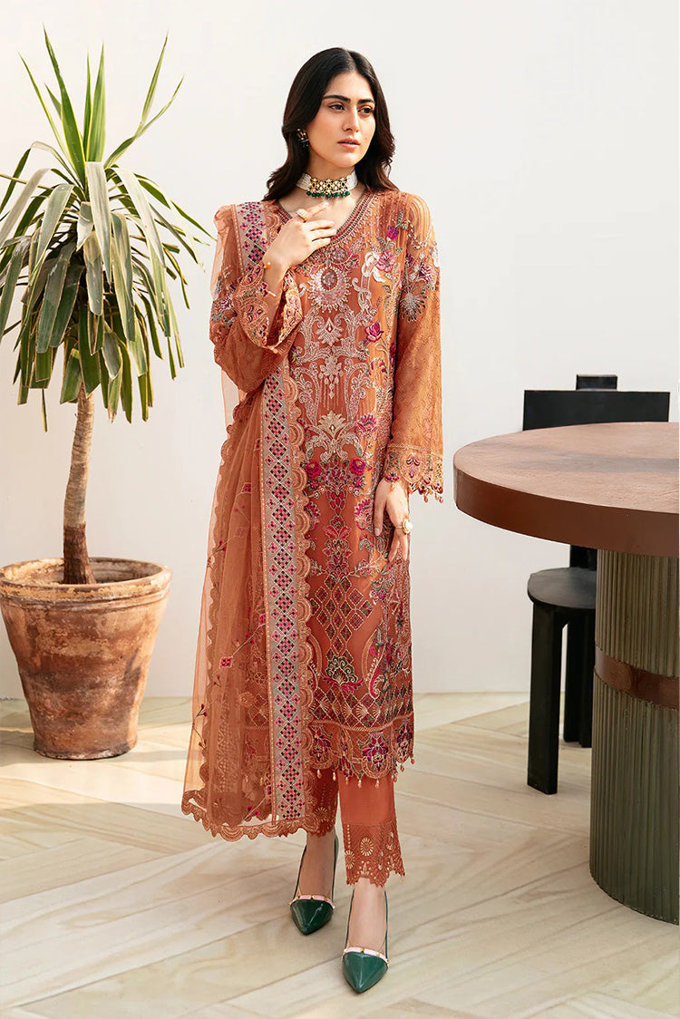 Picture of Ramsha - A 810 Chevron Embroidered Chiffon Collection Vol 8 - Available at Raja Sahib