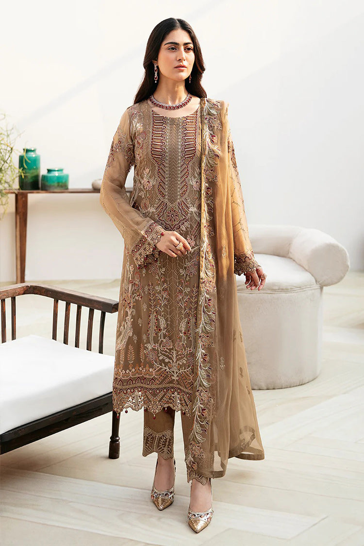 Picture of Ramsha - A 812 Chevron Embroidered Chiffon Collection Vol 8 - Available at Raja Sahib