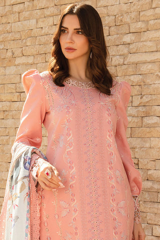01 Bella Carnation Embroidered Lawn Collection