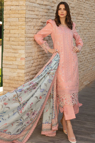 01 Bella Carnation Embroidered Lawn Collection