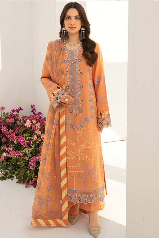 Picture of Rang Rasiya - D10 Cinnamon Florence Summer Edit Collection - Available at Raja Sahib