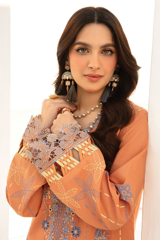 Picture of Rang Rasiya - D10 Cinnamon Florence Summer Edit Collection - Available at Raja Sahib