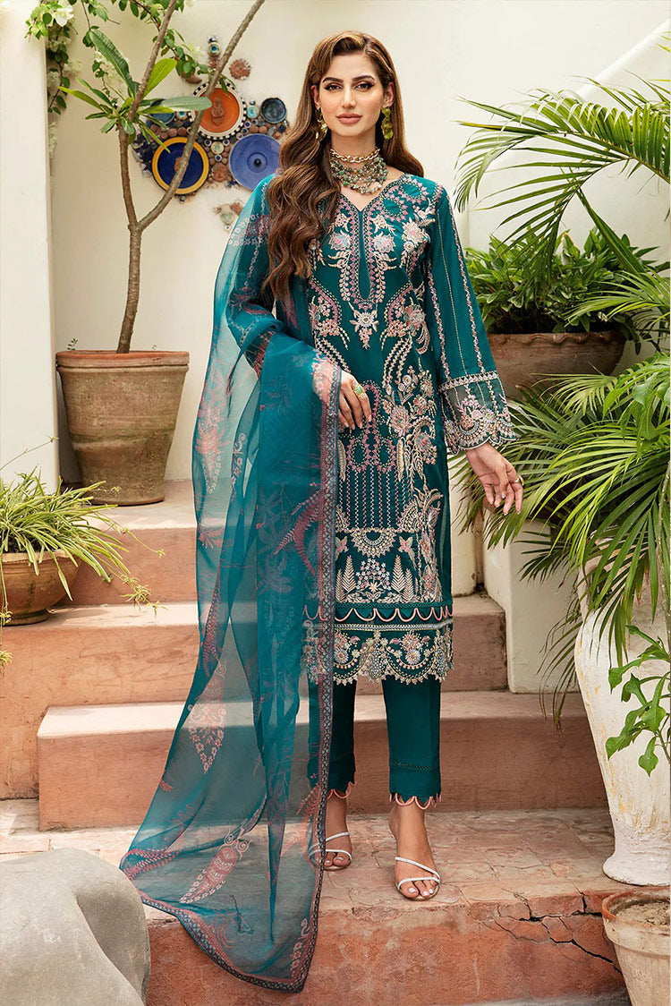 Picture of Ramsha - Y 808 Riwayat Embroidered Lawn Collection Vol 1 - Available at Raja Sahib