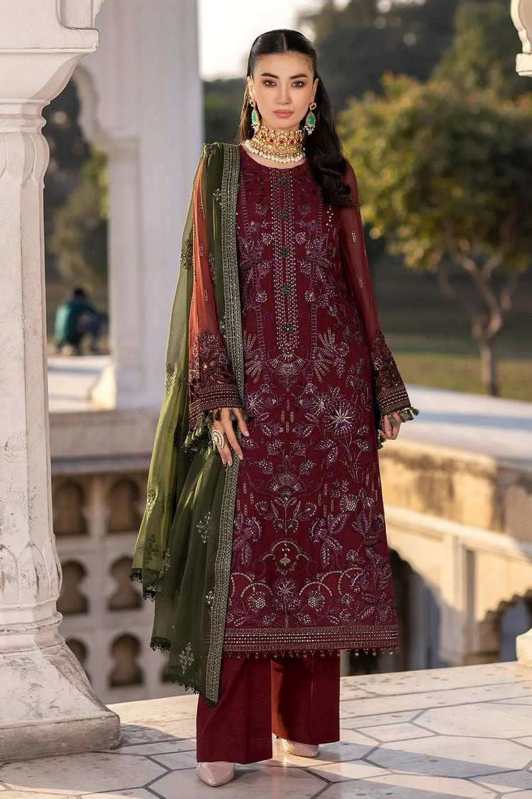 Picture of Flossie - 05 CHERRYADE Safeera Embroidered Chiffon Collection Vol 13 - Available at Raja Sahib