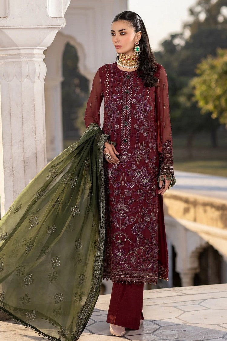 Picture of Flossie - 05 CHERRYADE Safeera Embroidered Chiffon Collection Vol 13 - Available at Raja Sahib