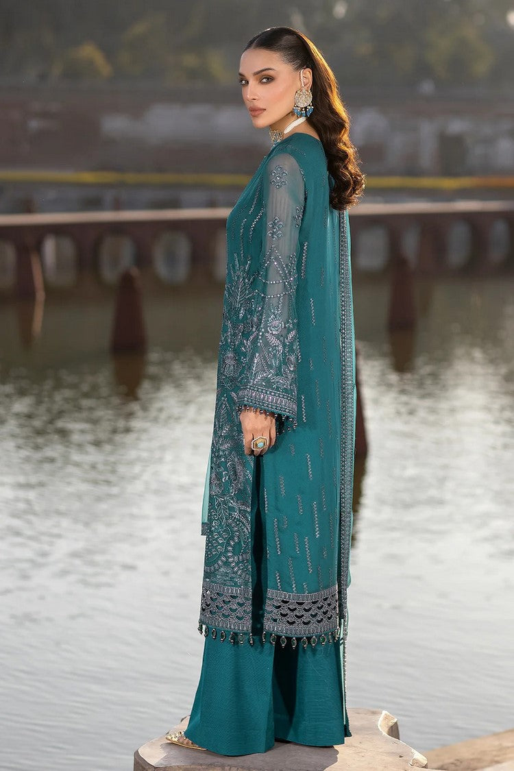 Picture of Flossie - 06 COLD LIGHT Safeera Embroidered Chiffon Collection Vol 13 - Available at Raja Sahib