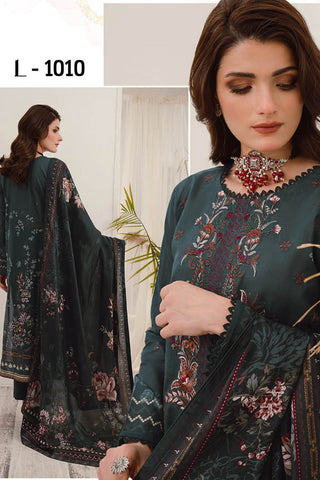 Ramsha - L 1010 Mashaal Embroidered Lawn Collection Vol 10