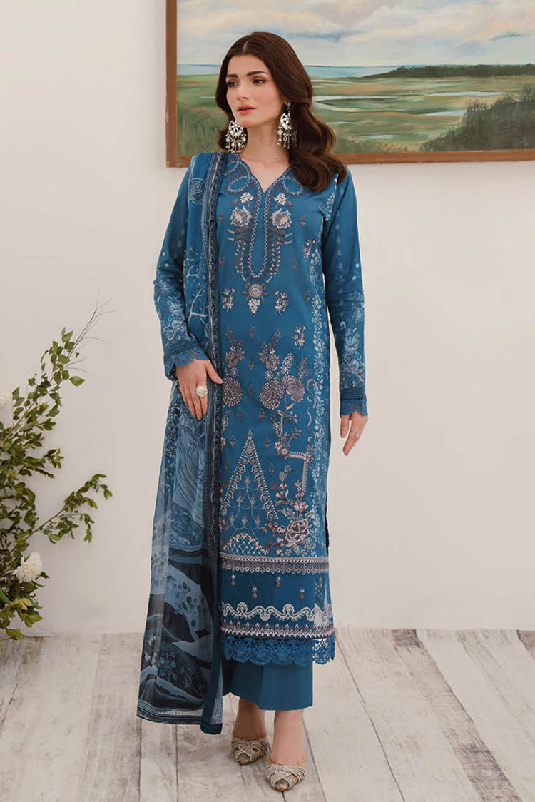 Picture of Ramsha - L 1012 Mashaal Embroidered Lawn Collection Vol 10 - Available at Raja Sahib