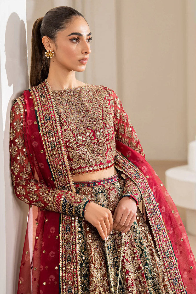 Picture of Jazmin - EMBROIDERED CHIFFON UC 3025 Luxury Embroidered Wedding Formals Edit - Available at Raja Sahib