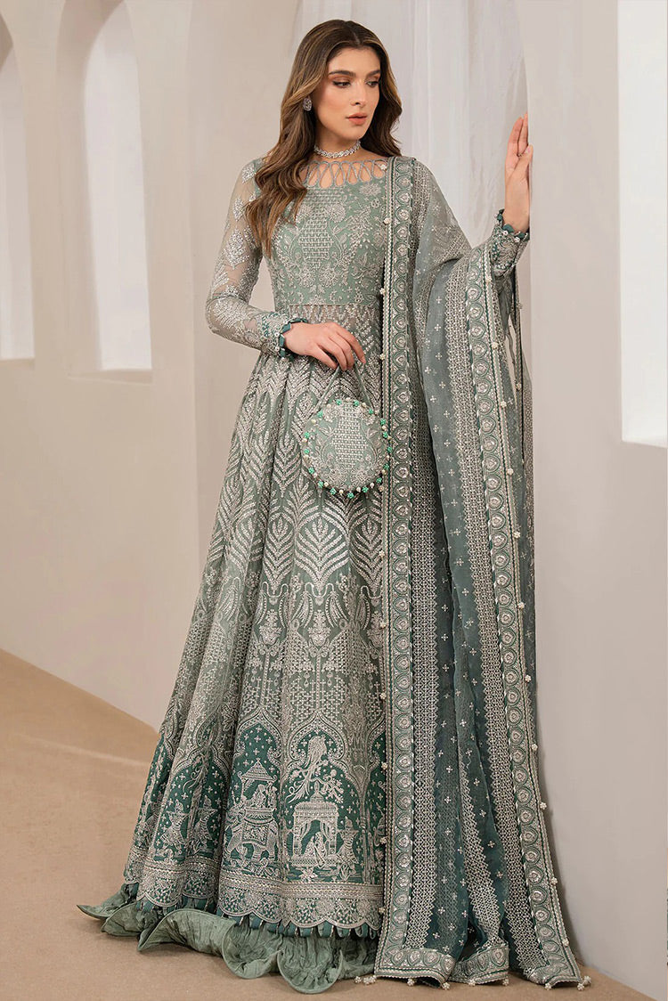 Picture of Jazmin - EMBROIDERED CHIFFON UC 3027 Luxury Embroidered Wedding Formals Edit - Available at Raja Sahib