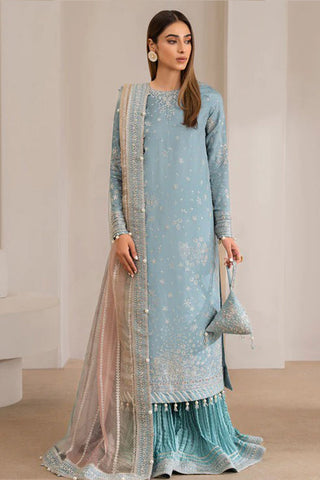 Jazmin - EMBROIDERED RAW SILK UR 7013 Luxury Embroidered Wedding Formals Edit