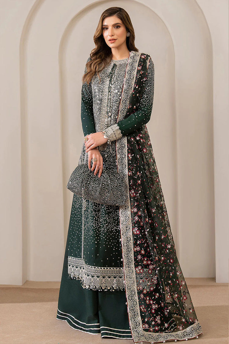 Picture of Jazmin - EMBROIDERED RAW SILK UR 7014 Luxury Embroidered Wedding Formals Edit - Available at Raja Sahib