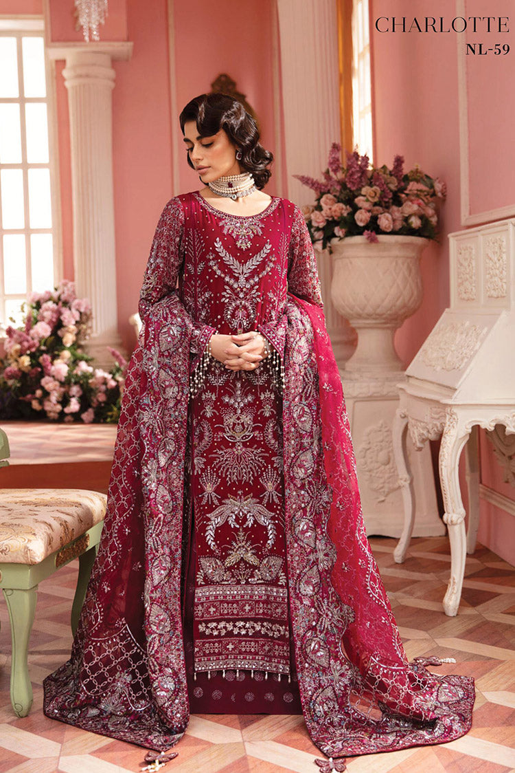 Picture of Nureh - NL 59 CHARLOTTE The Secret Garden Love Story Embroidered Wedding Collection - Available at Raja Sahib