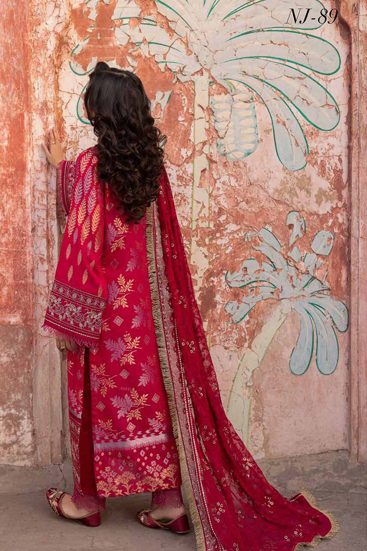 Picture of Nureh - NJ 89 Maya Embroidered Jacquard Lawn Collection Vol 1 - Available at Raja Sahib