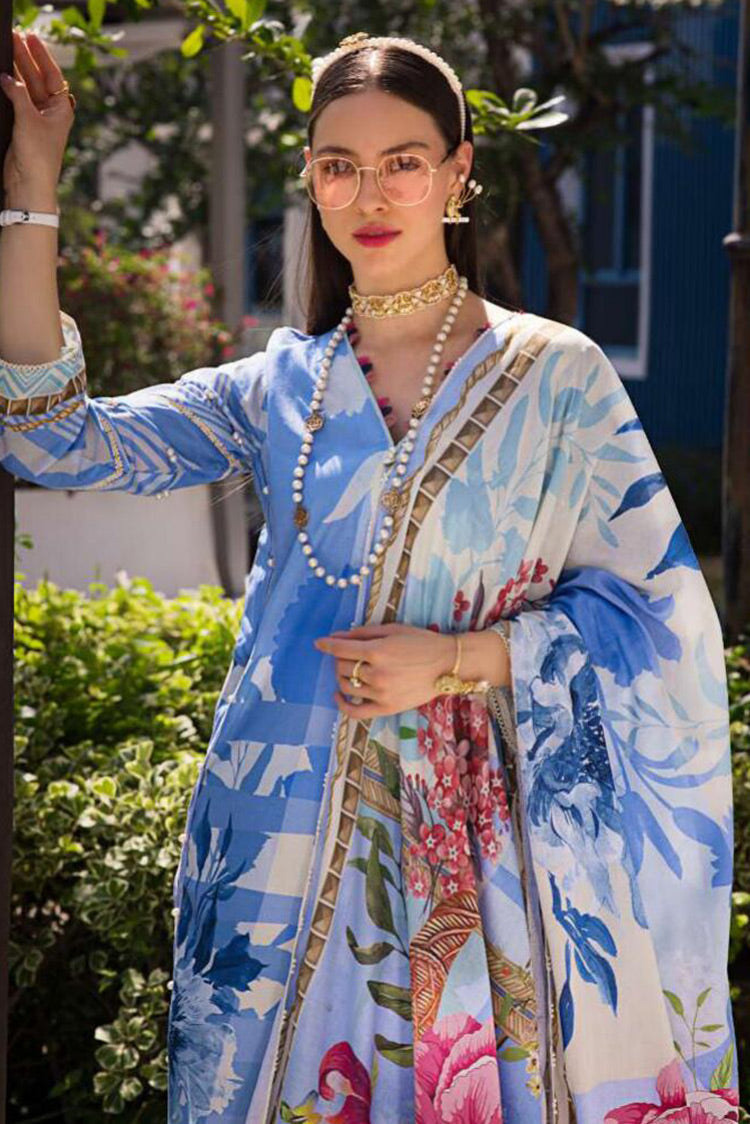 Picture of Elaf - EOP 01B Daris Prints Printed Lawn Collection - Available at Raja Sahib