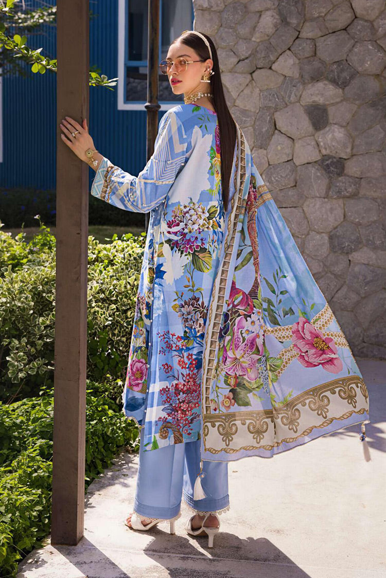 Picture of Elaf - EOP 01B Daris Prints Printed Lawn Collection - Available at Raja Sahib