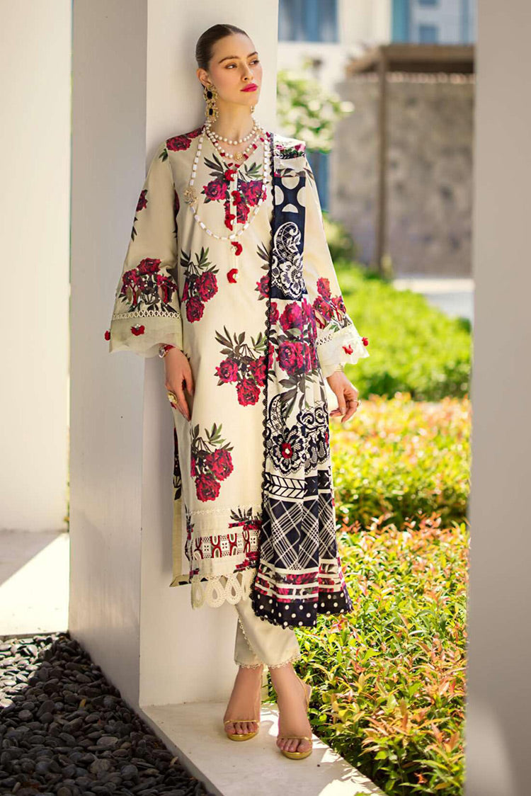 Picture of Elaf - EOP 03A Swan Prints Printed Lawn Collection - Available at Raja Sahib