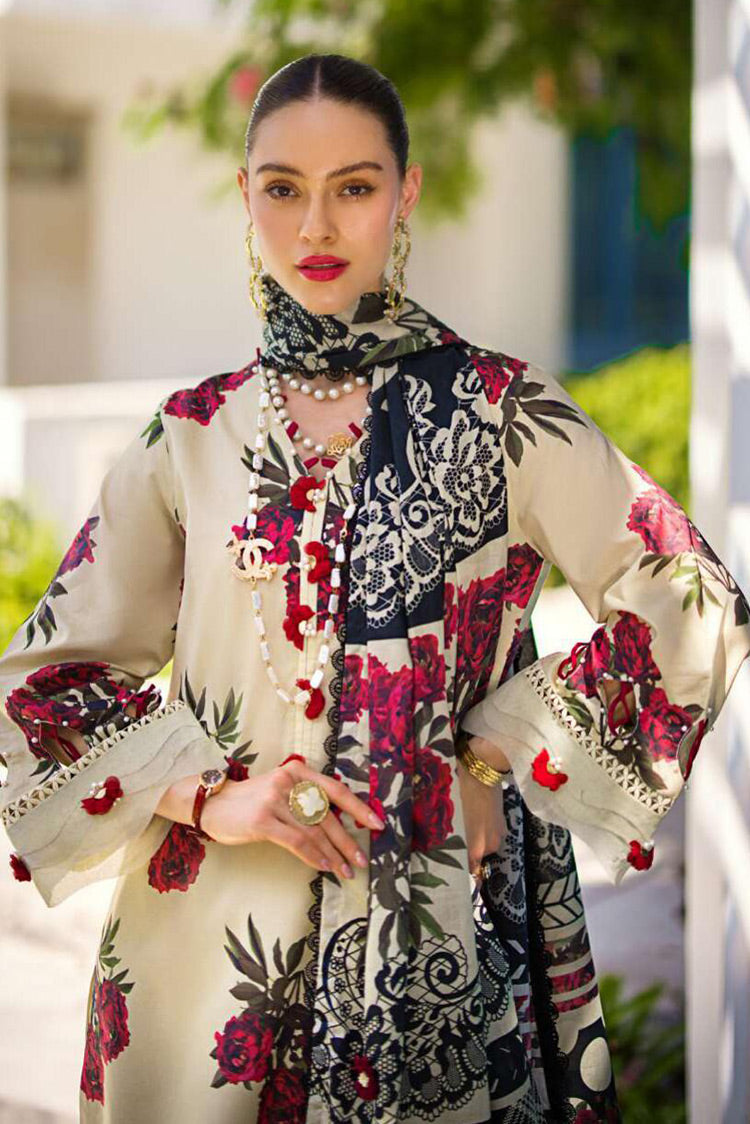 Picture of Elaf - EOP 03A Swan Prints Printed Lawn Collection - Available at Raja Sahib