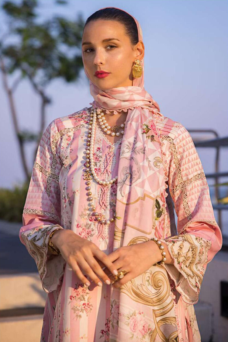 Picture of Elaf - EOP 04A Thai Bloom Prints Printed Lawn Collection - Available at Raja Sahib