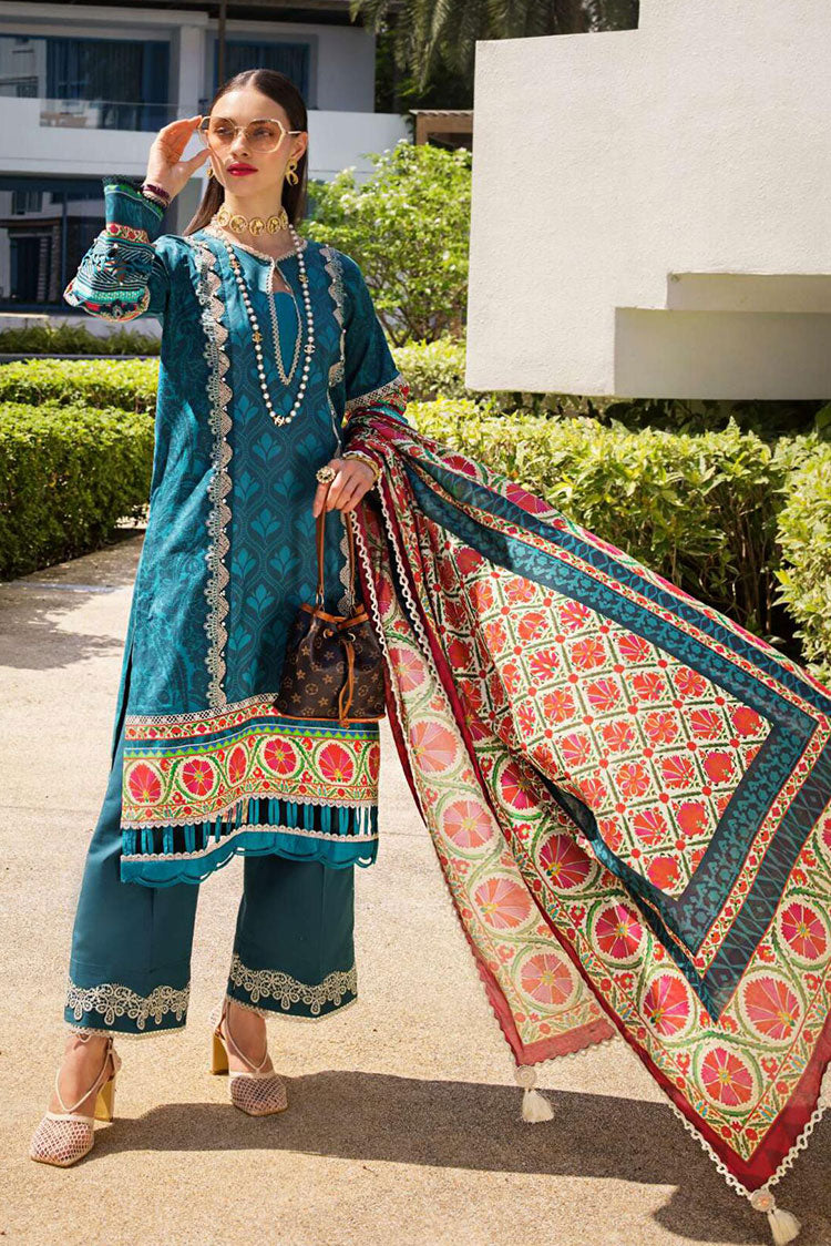 Picture of Elaf - EOP 07A Fauna Prints Printed Lawn Collection - Available at Raja Sahib