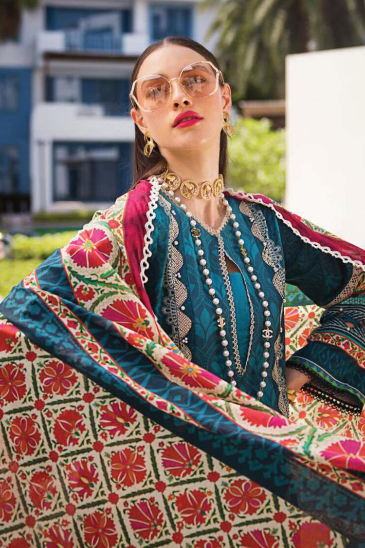 Picture of Elaf - EOP 07A Fauna Prints Printed Lawn Collection - Available at Raja Sahib