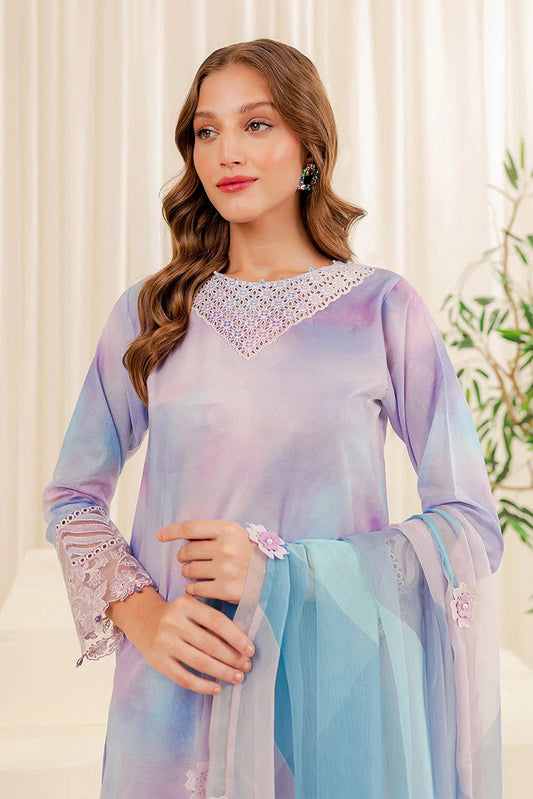 Picture of Farasha - 06 Snowy Dove Printed Essentials Summer Collection - Available at Raja Sahib