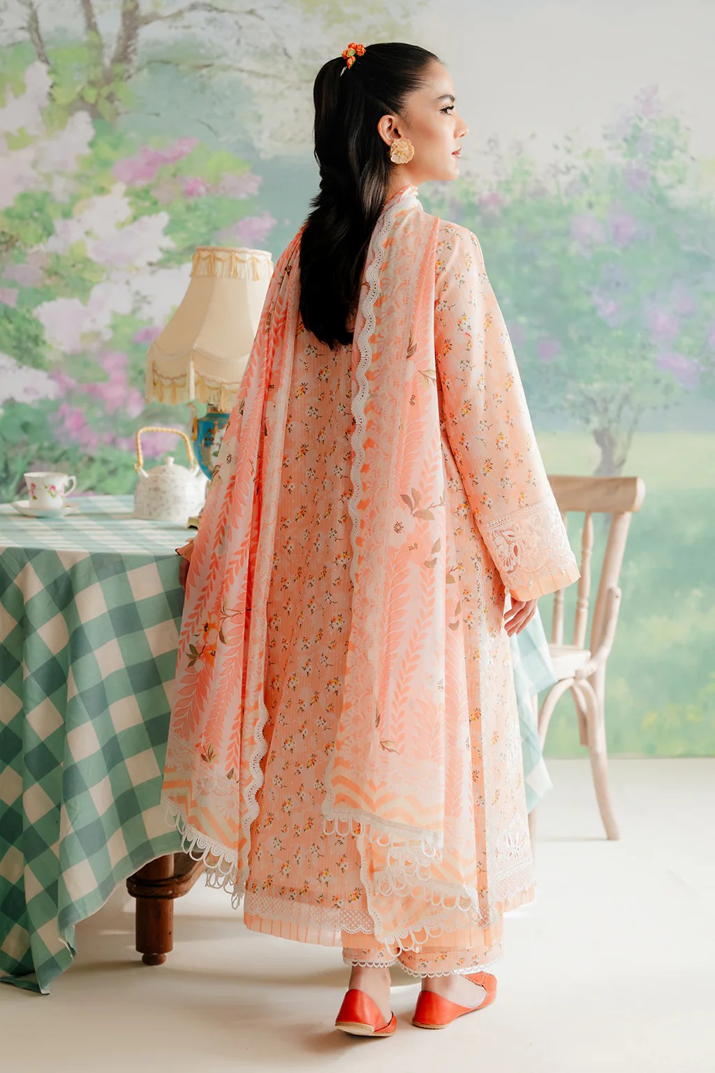 Picture of Afrozeh - AL 24 V1 10 Buttercup The Floral Charm Embroidered Lawn Collection - Available at Raja Sahib