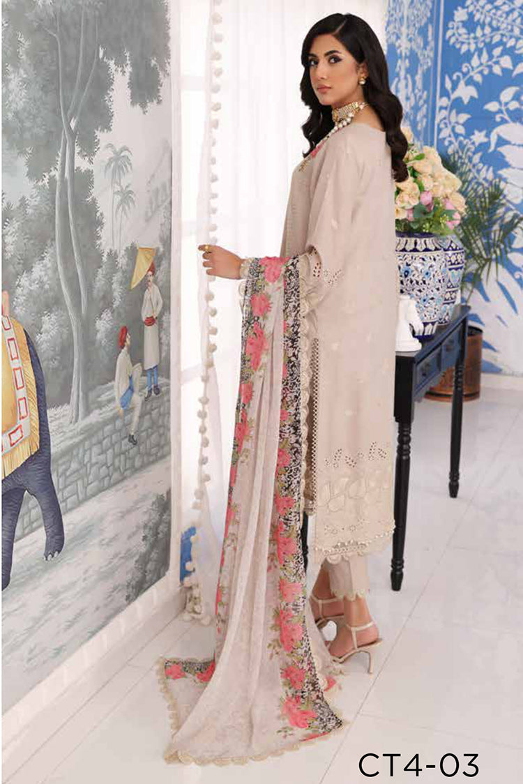 Picture of Charizma - CT4 03 Tabeer Premium Embroidered Lawn Collection Vol 1 - Available at Raja Sahib