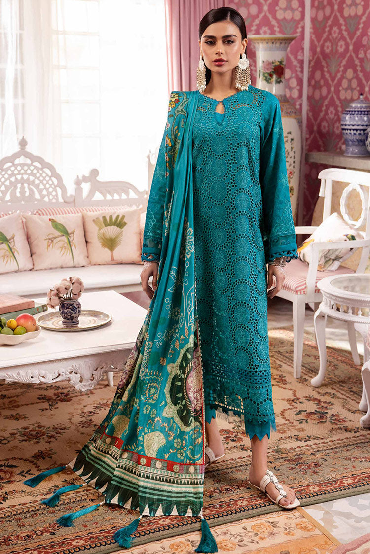 Picture of Nureh - NS 108 Maya Embroidered Dobby Lawn Collection Vol 1 - Available at Raja Sahib