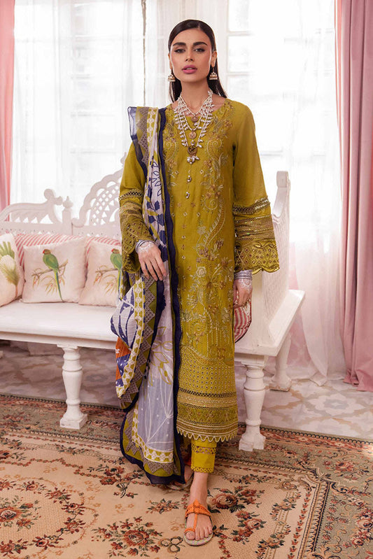 Picture of Nureh - NS 111 Maya Embroidered Dobby Lawn Collection Vol 1 - Available at Raja Sahib