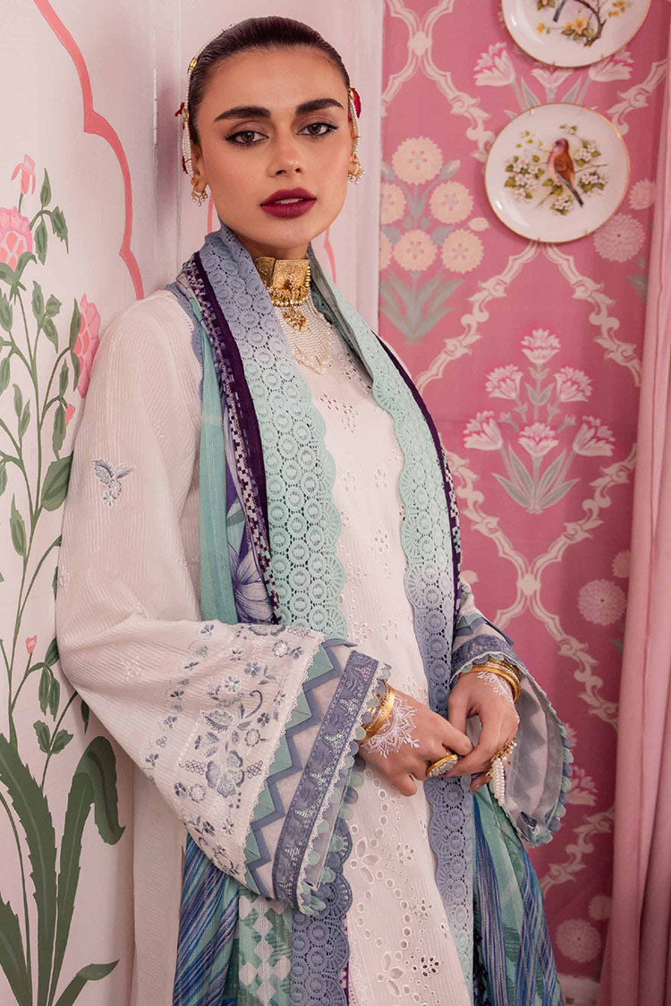 Picture of Nureh - NS 112 Maya Embroidered Dobby Lawn Collection Vol 1 - Available at Raja Sahib