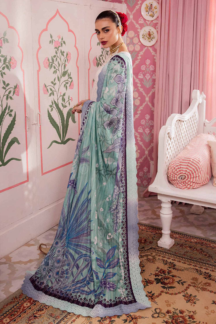 Picture of Nureh - NS 112 Maya Embroidered Dobby Lawn Collection Vol 1 - Available at Raja Sahib