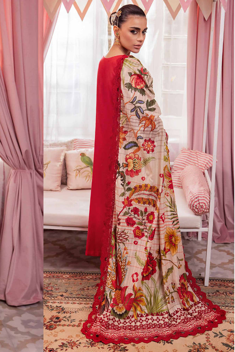 Picture of Nureh - NS 113 Maya Embroidered Dobby Lawn Collection Vol 1 - Available at Raja Sahib