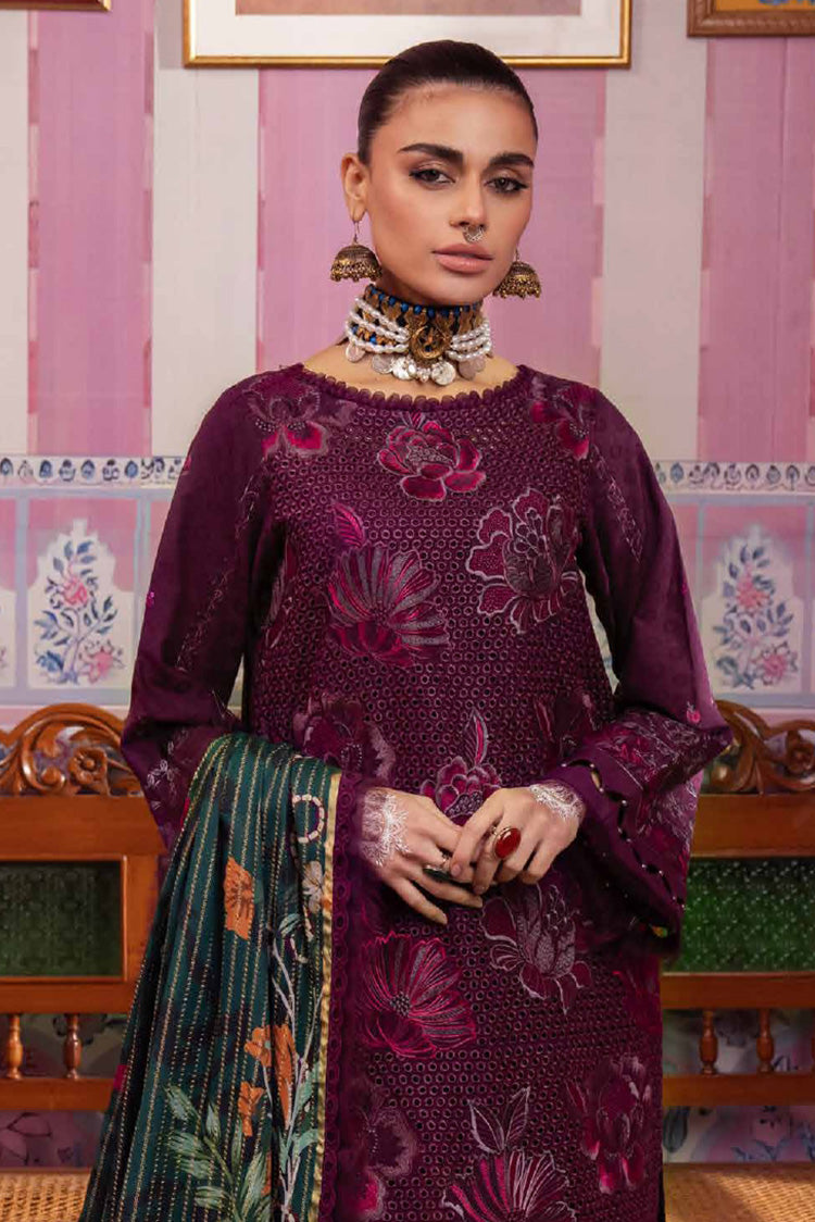 Picture of Nureh - NS 115 Maya Embroidered Dobby Lawn Collection Vol 1 - Available at Raja Sahib