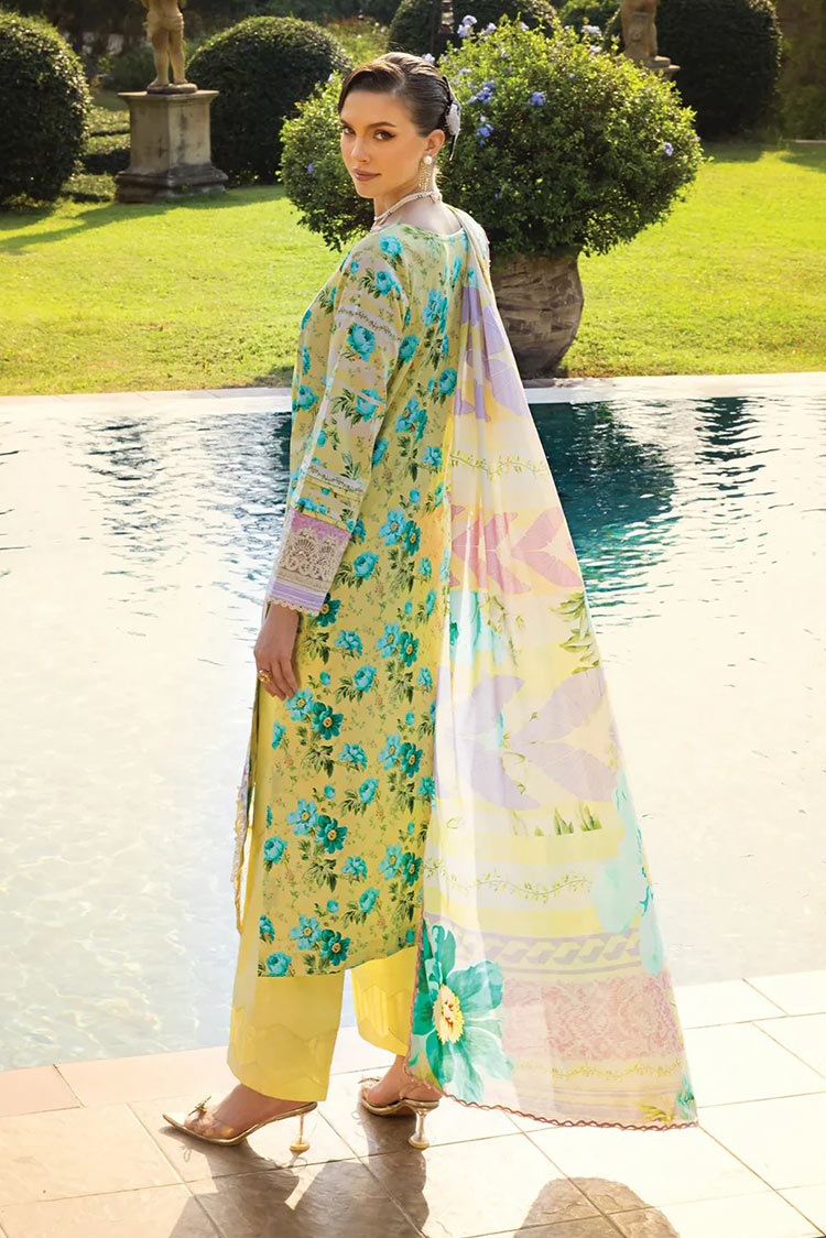 Picture of Elaf - ECT 6B Misty Serenade Print Chikankari Collection - Available at Raja Sahib