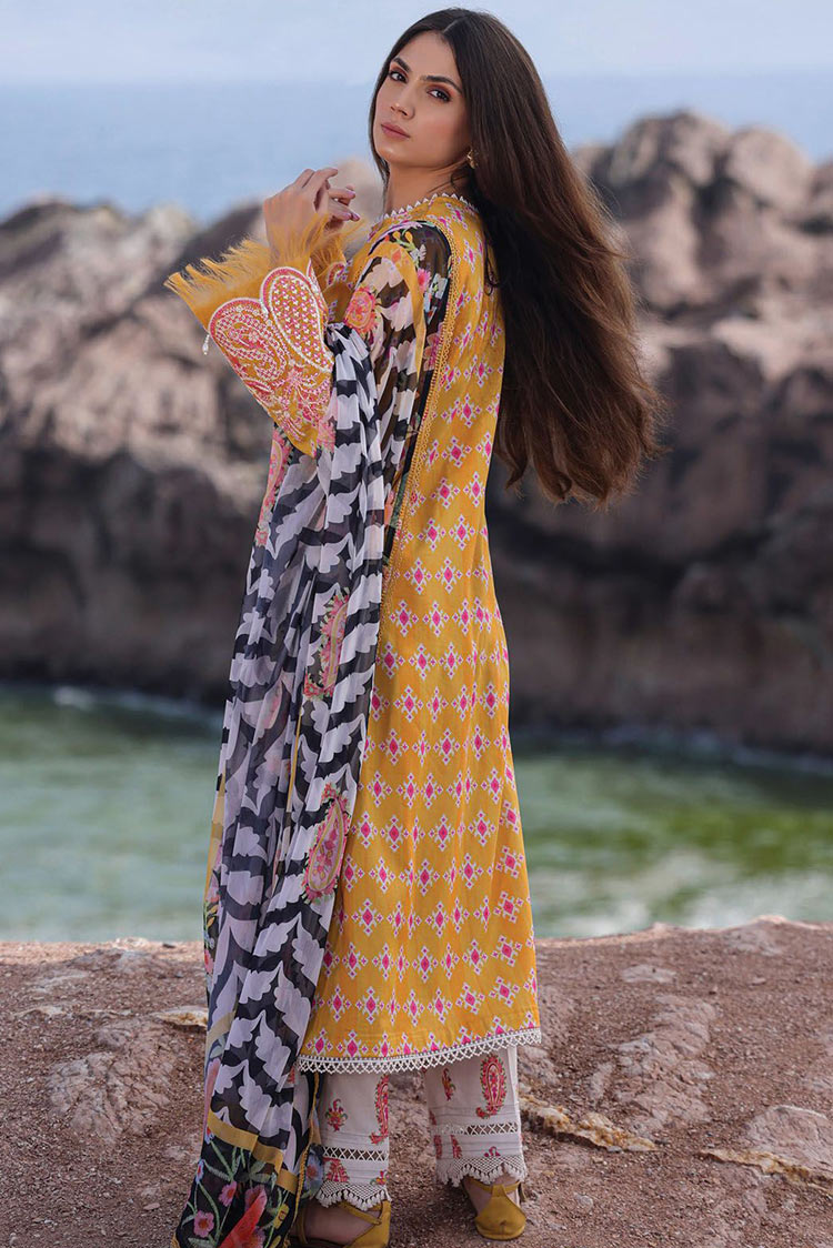 Picture of Ayzel - 10 Meline Tropicana Embroidered Lawn Collection Vol 2 - Available at Raja Sahib