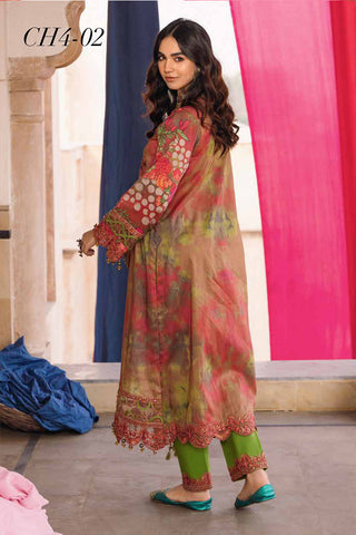 Picture of Charizma - CH4 02 Chunri Embroidered Lawn Collection Vol 1 - Available at Raja Sahib