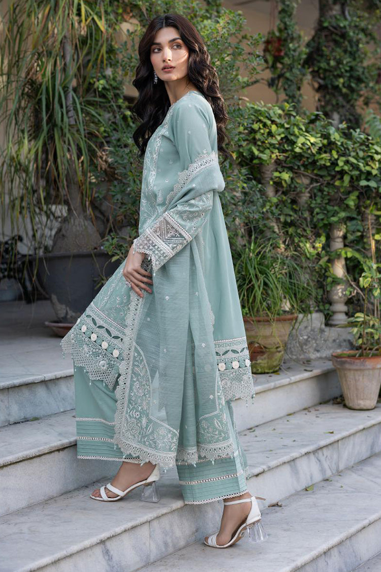 Picture of Farasha - 03 AQUA PEARL Bahaar Embroidered Lawn Collection - Available at Raja Sahib